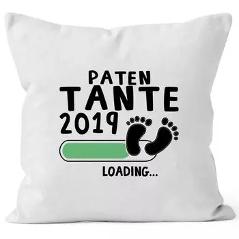 Наволочка для крестной матери 2019, подарочная подушка для будущей крестной, хлопковый подарок на рождение MoonWorks, бело-черный, унисейз