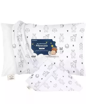 Наволочка для малышей для подушки 13X18, органическая наволочка для малышей, чехол для подушки для путешествий Keababies, белый