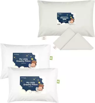 Наволочка для малышей Keababies для подушек 13X18 и 2 подушки для малышей — наволочка из органического хлопка для мальчиков и детей — мягкие подушки для сна из органического хлопка для малышей
