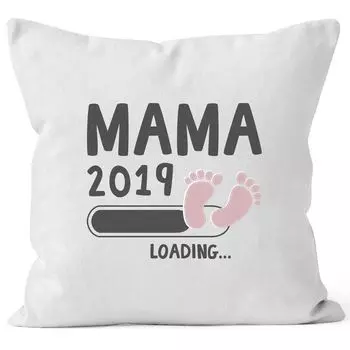 Наволочка для мамы, 2019, подарочная подушка для будущей мамы, хлопковый подарок на рождение, MoonWorks бело-розовый, униразмер