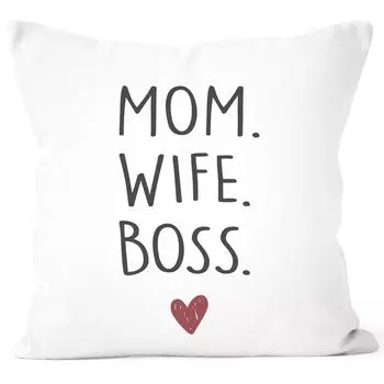 Наволочка для мамы, жены, босса, папы, мужа, легенды, подарок для мамы и папы, наволочка Moonworks Mom, белый, унисейз