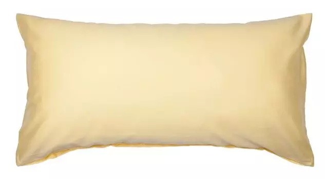 Наволочка Dream Castle Mako-Satin 40 x 80 см желтая 100% хлопок Mako, на молнии Traumschloss