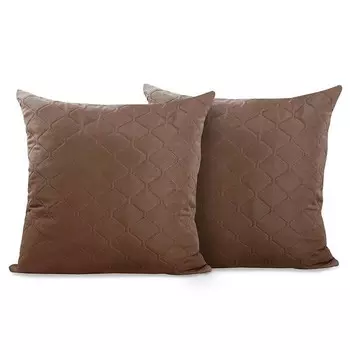 Наволочка FLHF Daxel 2 шт, 40x1x40 см, коричневый