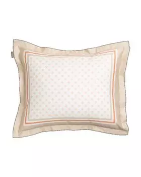 Наволочка GANT G Border однотонная Dark Putty размер 80x80