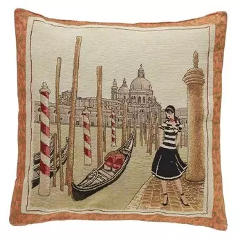 Наволочка Gardinenbox Sofakissen Gobelin Jacquard, 45x45x5 см цвет venedig
