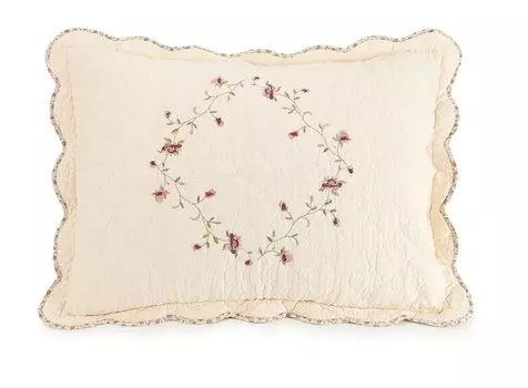 Наволочка хлопковая Better Homes & Gardens Burgundy Hannalore, 2 штуки