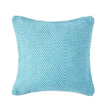 Наволочка Homescapes Halden mit Chevronmuster, 60x1x60 см цвет blaugrn