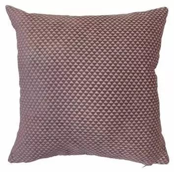Наволочка Homescapes texturiertem Dreiecksmuster, 43x1x43 см, старый розовый