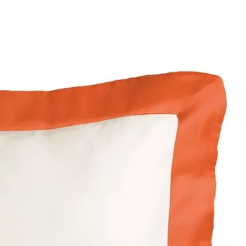 Наволочка из чистого хлопка с атласной кромкой - бриллиант Lisola, цвет Lobster