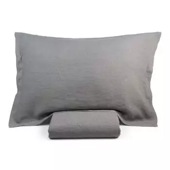 Наволочка из чистого льна, без глажки - люкс Lisola Stone, цвет Prisma