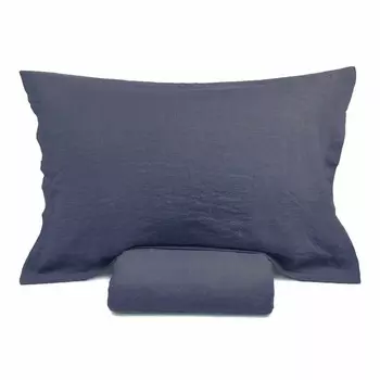 Наволочка из чистого льна, без глажки - люкс Lisola Stone, цвет Lavagna