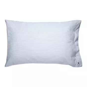 Наволочка из египетского хлопка в полоску Oxford Ralph Lauren Home, синий
