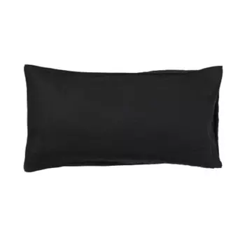 Наволочка из мягкого стираного льна H&amp;M Home Washed Linen, черный