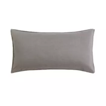 Наволочка из мягкого стираного льна H&M Home Washed Linen, серый
