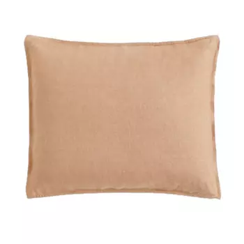 Наволочка из стираного льна H&M Home Washed Linen, темно-бежевый