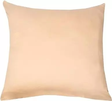 Наволочка из трикотажа 80х80 см 100% хлопок бежевая livessa