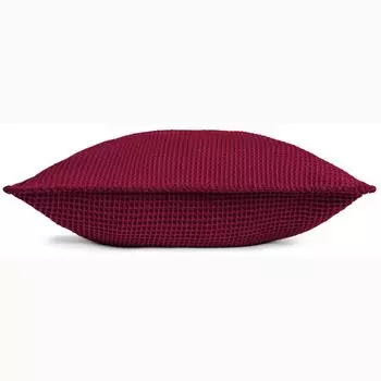 Наволочка Kneer la Diva Pique с застежкой-конвертом качество 91 цвет бордовый размер 40х40 см Wschefabrik Kneer e.K.