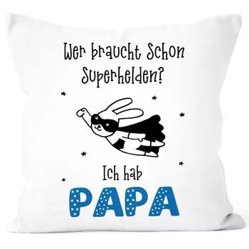 Наволочка Кому нужны супергерои У меня есть мама папа дедушка бабушка наволочка желаемое имя хлопок персонализированные подарки SpecialMe папа белый униразмер