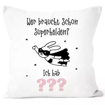 Наволочка Кому нужны супергерои У меня есть мама папа дедушка бабушка наволочка с желаемым именем хлопок персонализированные подарки SpecialMe ??? Розовый, белый, униразмер