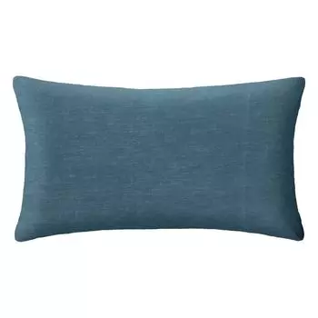 Наволочка "Лина" - утиный синий - стираный лен 50х70 см - Atmosphera crateur d'interieur Atmosphera Crateur d'intrieur