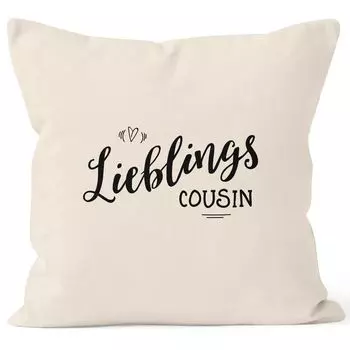 Наволочка любимая двоюродная сестра подарок любимой двоюродной семье наволочка для двоюродной сестры декоративная подушка 40x40 хлопок MoonWorks натуральный 40см x 40см