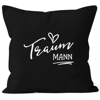 Наволочка мечта мужчине подарок декоративная подушка 40х40 MoonWorks черный униразмер