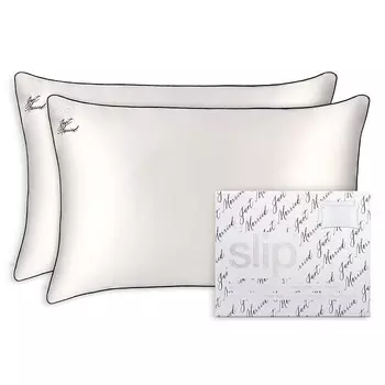 Наволочка «Молодожены», пара slip, белый