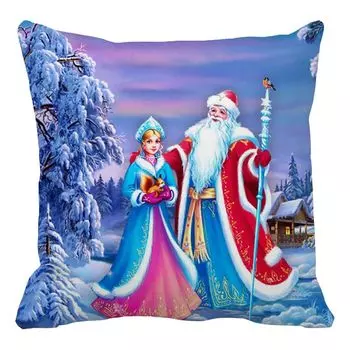Наволочка моющаяся потайная молния дышащая защитная Рождественская комната гостиная спальня квадратная наволочка для повседневной жизни-L Stuttg