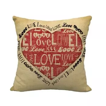 Наволочка, мягкая моющаяся, на потайной молнии, наволочка Love, украшение ко Дню святого Валентина для гостиной-N Stuttg