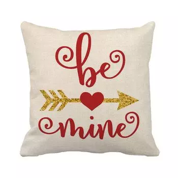 Наволочка, мягкая моющаяся, на потайной молнии, наволочка Love, украшение ко Дню святого Валентина для гостиной-S Stuttg