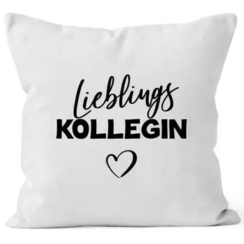 Наволочка на подушку «любимая коллега», декоративная подушка в подарок MoonWorks, белая, унисейз