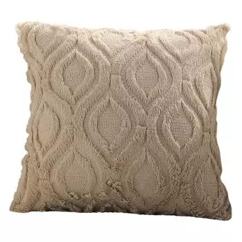 Наволочка, невидимая молния, легко заменяется, мягкая текстура, плюшевая, приятная на ощупь, устойчивая к разрывам, в скандинавском стиле, чехол на подушку для дивана, украшение для спальни - светлый кофе Stuttg