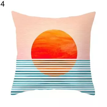 Наволочка Нежный домашний орнамент Полиэстер Моющаяся квадратная наволочка для дома-4 Stuttg