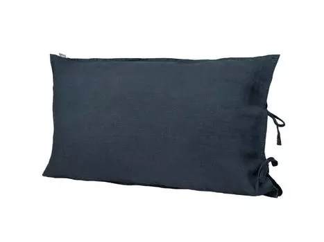 Наволочка ок. 40х60 см, темно-синяя, 100% лен, "лен" beties