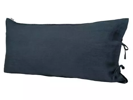 Наволочка ок. 40х80 см, темно-синяя, 100% лен, "лен" beties