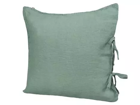 Наволочка ок. 80х80 см натуральный мятный 100% лен "лен" beties