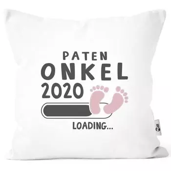 Наволочка Пантенонкель 2020 loading Подарочная подушка для беременной Пантенонкель хлопок подарок на рождение MoonWorks бело-розовый униразмер