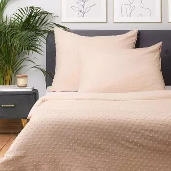 Наволочка пододеяльник постельное белье DOTI микрофибра постельное белье бежевый 200х220 см HOMLA
