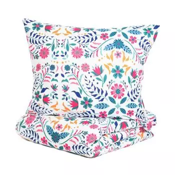 Наволочка пододеяльник постельное белье FREESIA с цветочным рисунком постельное белье из микрофибры 160х200 см HOMLA