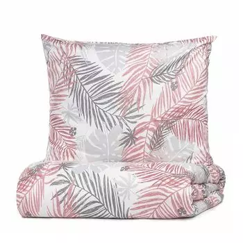 Наволочка пододеяльник постельное белье BOTANICAL Простыня из микрофибры постельное белье 200х220 см HOMLA