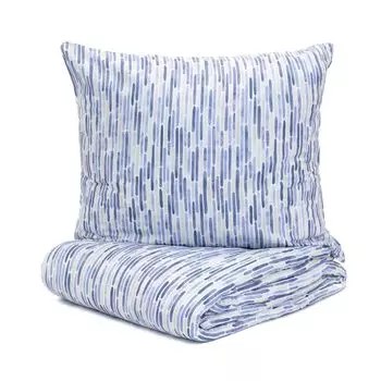 Наволочка пододеяльник постельное белье В2 Janis ESSENTIALS хлопок белый узор 220х200 HOMLA