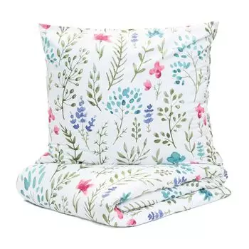 Наволочка пододеяльник постельное белье B2 BREEZE Essentials из микрофибры белый 160х200 см HOMLA