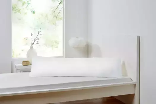 Наволочка Primera "Боковая подушка для сна", (1 шт.), из мягкого тонкого трикотажа 40х140 см, белый