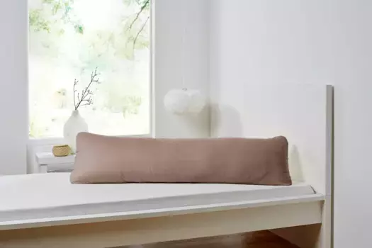 Наволочка Primera "Боковая подушка для сна", (1 шт.), из мягкого тонкого трикотажа 40х140 см, цвет nougatbraun