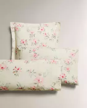 Наволочка с цветочным принтом Zara Home, розовый