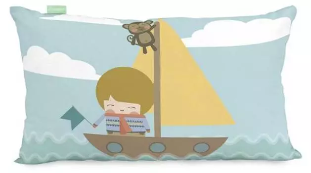 Наволочка с картой мира Happynois, мультколор