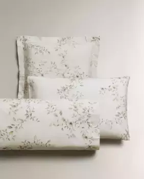 Наволочка с принтом листьев Zara Home, зеленый