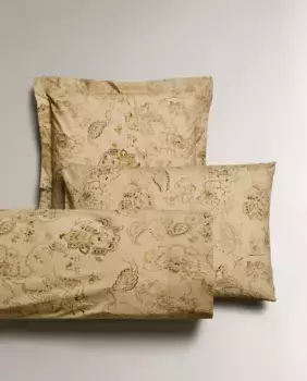 Наволочка с принтом пейсли Zara Home, зеленый