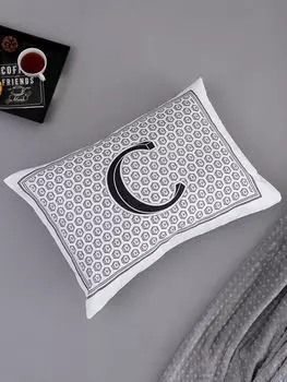 Наволочка с принтом в виде буквы C 50x70 см LCW Home