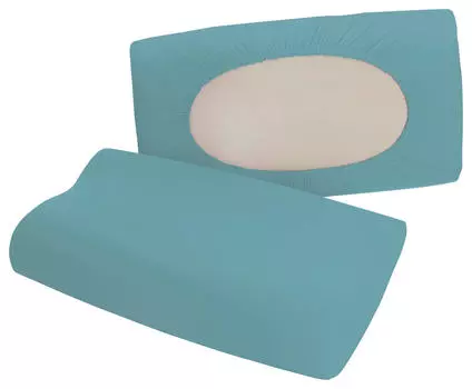 Наволочка Schlafgut, голубой